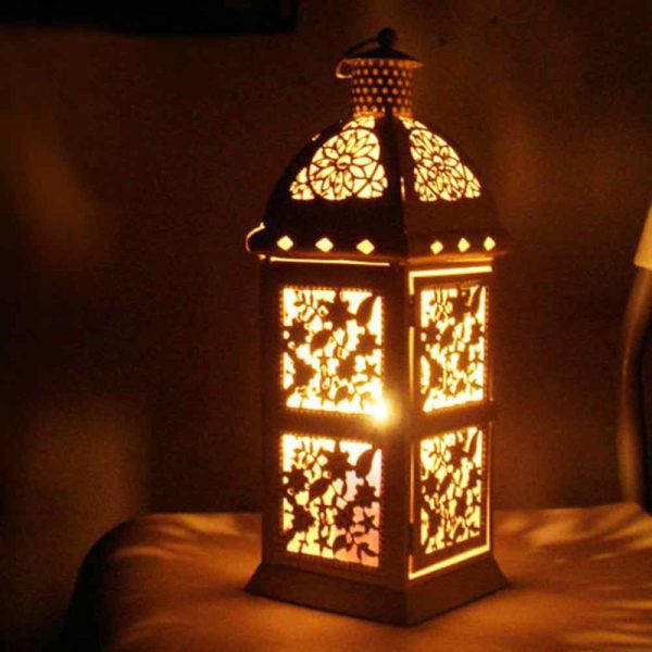 Moroccan Silver Metal Pendant Lamp - Handmade Elegance