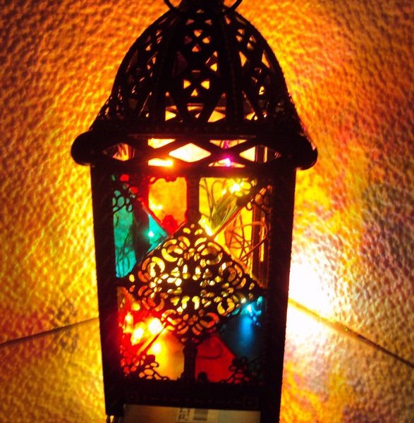 Moroccan Silver Metal Pendant Lamp - Vintage Charm & Elegance
