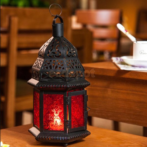 Moroccan Silver Metal Pendant Lamp - Vintage Charm