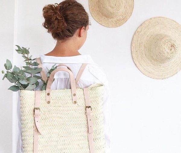 Handwoven Eco-Friendly French Market Basket
