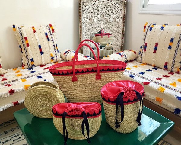 French Market Basket - Handwoven Eco-Friendly and Stylish