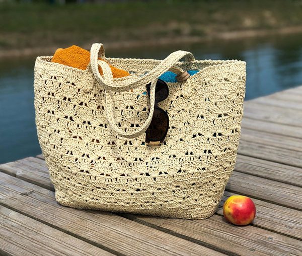 Eco-Friendly Handwoven French Market Basket | Stylish & Practical