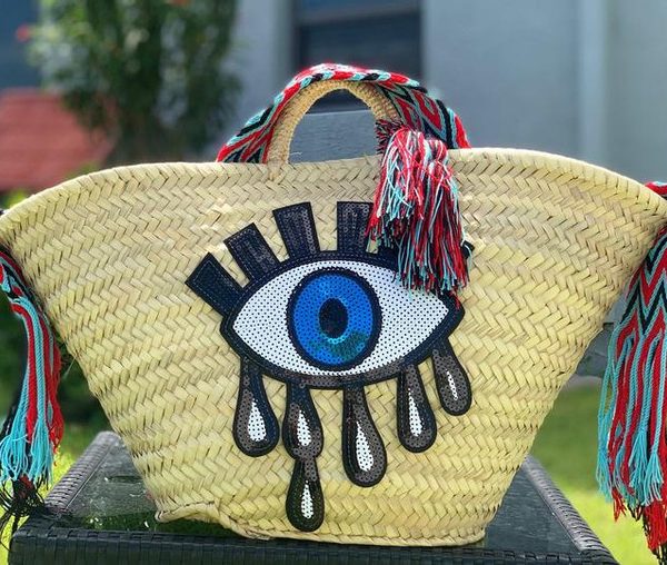 Eco-Friendly French Market Basket | Handwoven Moroccan Design