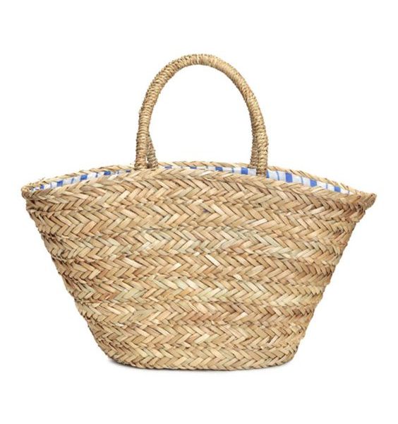 French Market Basket Handmade Moroccan Berber Woven Eco-Friendly Accessory