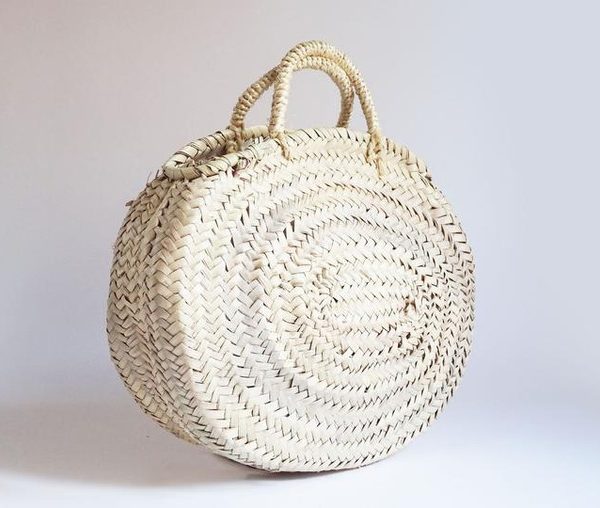 Handmade French Market Basket - Eco-Friendly Moroccan Berber Style
