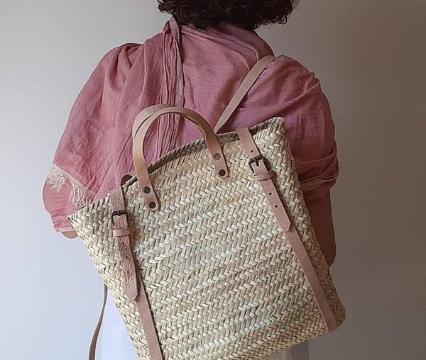 Handwoven Moroccan Straw Handbag for Eco-Chic Style