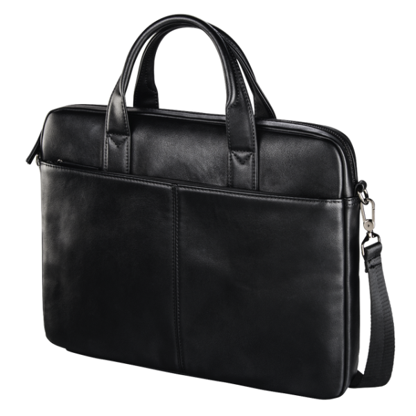 Handmade Black Moroccan Leather Laptop Bag - Premium Leather Craftsmanship