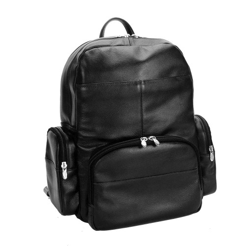 Vintage Black Leather Moroccan Backpack | Handcrafted Premium Design