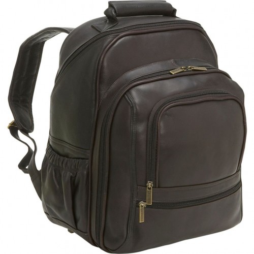 Luxurious Brown Moroccan Leather Backpack - Handmade in Fez