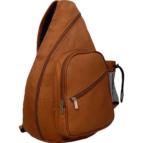 Hazelnut Brown Moroccan Leather Travel Backpack - Handmade Luxury