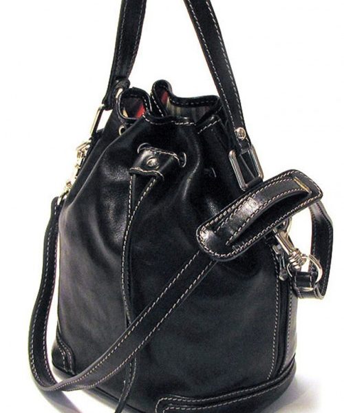 Premium Moroccan Leather Handbags | Handcrafted Black Bag