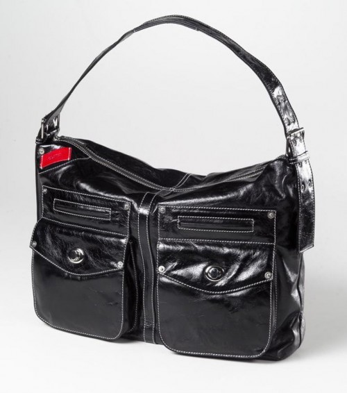 Moroccan Black Leather Handbag | Premium Handmade Style