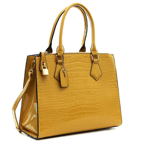 Handcrafted Yellow Leather Moroccan Handbag - Premium Quality