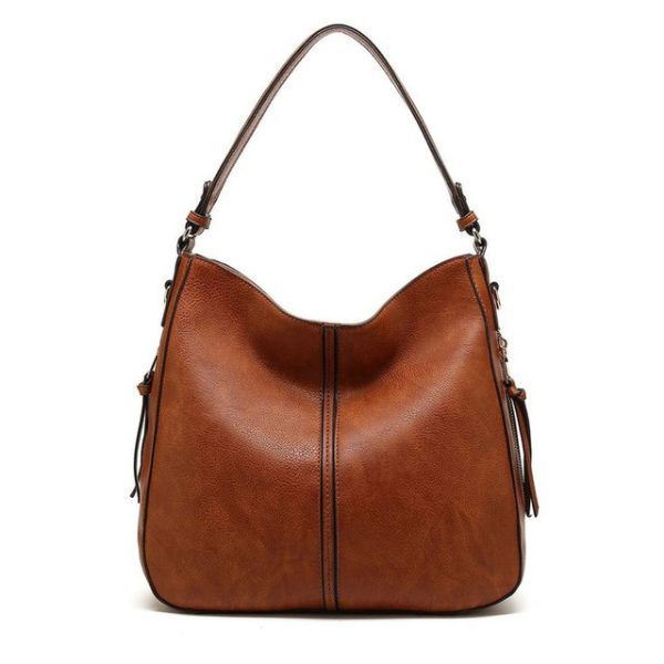 Vintage Brown Moroccan Leather Handbag | Handcrafted Premium Design