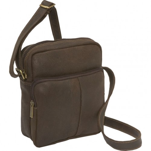 Vintage Dark Brown Moroccan Leather Handbag for Effortless Organization