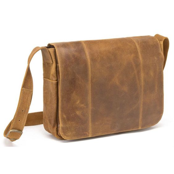 Vintage Moroccan Leather Handbag - Handcrafted Unisex Accessory
