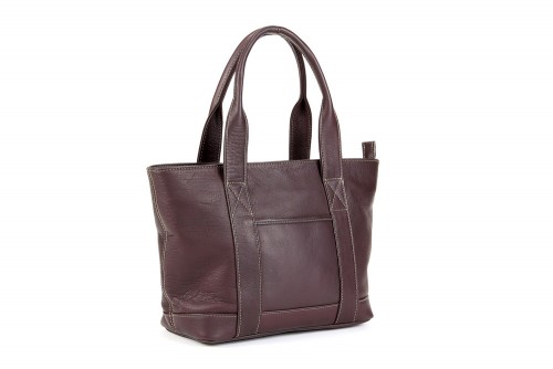Luxury Dark Brown Moroccan Leather Handbag - Fez Tanneries Crafted