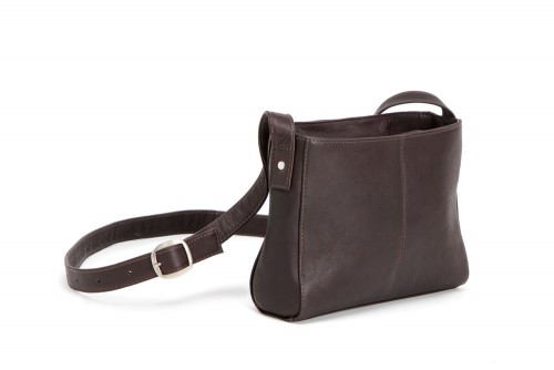 Handcrafted Dark Brown Moroccan Leather Handbag - Vintage Style & Premium Quality.