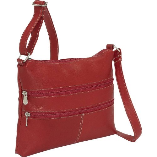 Luxurious Dark Red Moroccan Leather Handbag - Vintage Style