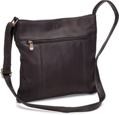 Premium Moroccan Leather Handbag | Dark Brown Handcrafted Purse