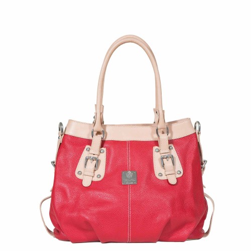 Moroccan Leather Handbag 063 - Handcrafted Vintage Elegance