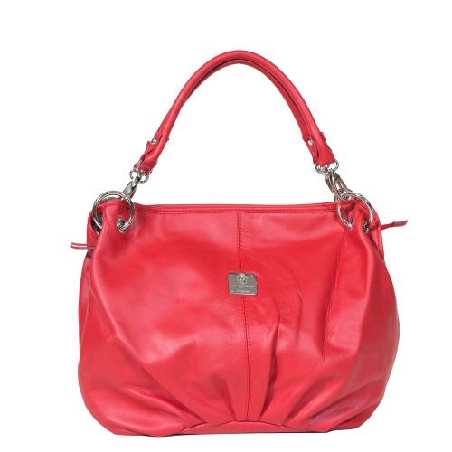 Vintage Moroccan Red Leather Handbag