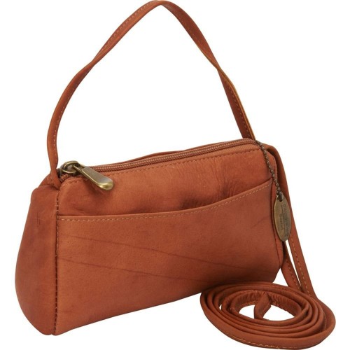 Luxury Hazelnut Brown Moroccan Leather Handbag - Vintage Style