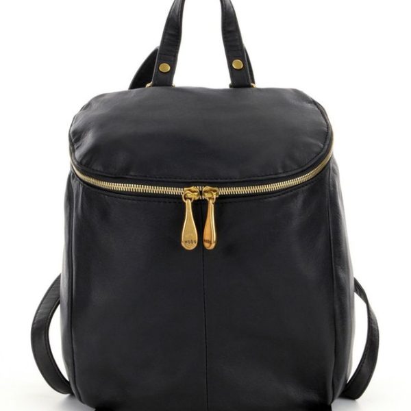 Black Moroccan Leather Handbag with Spacious Compartments