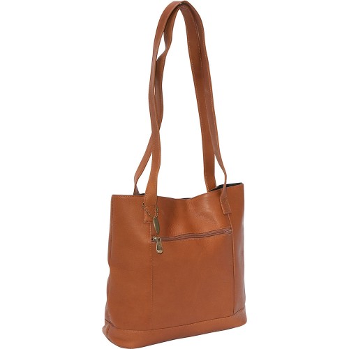Luxury Hazelnut Brown Moroccan Leather Handbag - Vintage Style