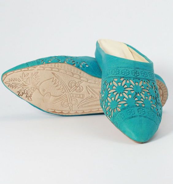 Luxury Genuine Leather Moroccan Slippers - Elegant Comfort