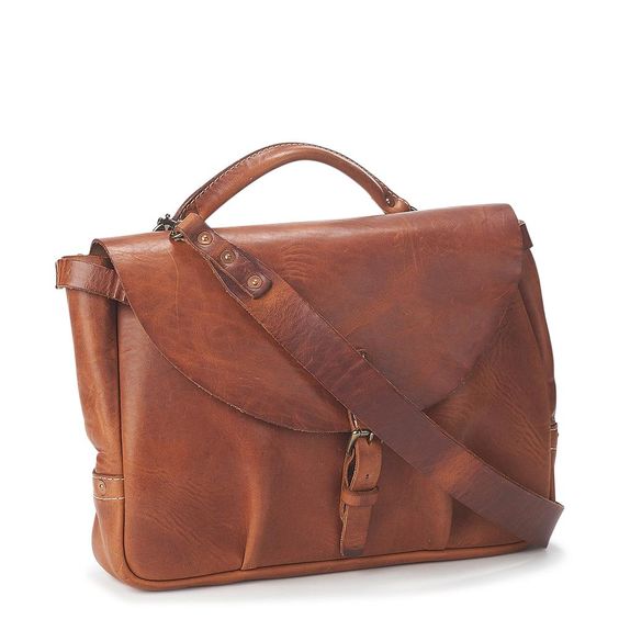 Vintage Moroccan Leather Messenger Bag - Hand-Stitched Premium Quality