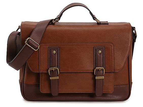 Premium Dark Tan Moroccan Leather Messenger Bag - Handmade Kate - $0