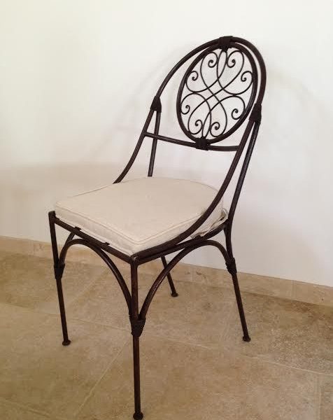 Handcrafted Moroccan Metal Chair 035 - Elegance and Durability