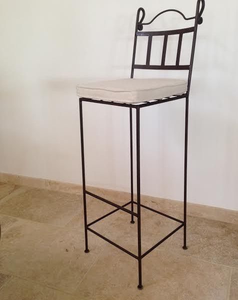 Moroccan Iron Forged Metal Chair | Handcrafted Modern Design | Indoor/Outdoor Artisanal Charm