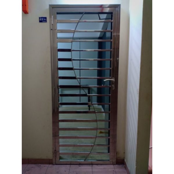 Modern Steel Security Door - Durable Style for Home