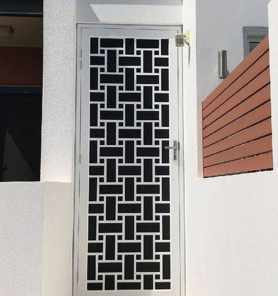 Modern Steel Security Door - Durable Protection & Style