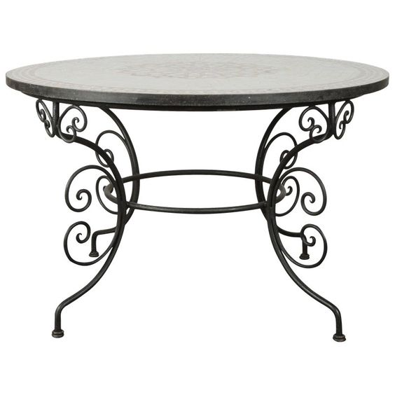 Metal Moroccan Side Table - Handcrafted Contemporary Design