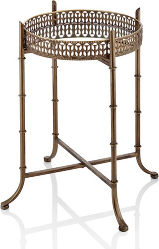 Handcrafted Moroccan Metal Table - Artisanal Elegance & Luxury