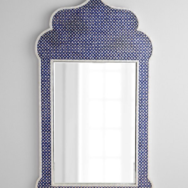 Moroccan Handmade Zellij Tile Circle Mirror - Artisan Crafted Elegance