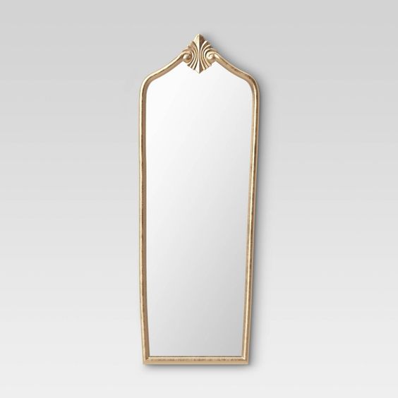"Handmade Modern Moroccan-Inspired Golden Iron Mirror"