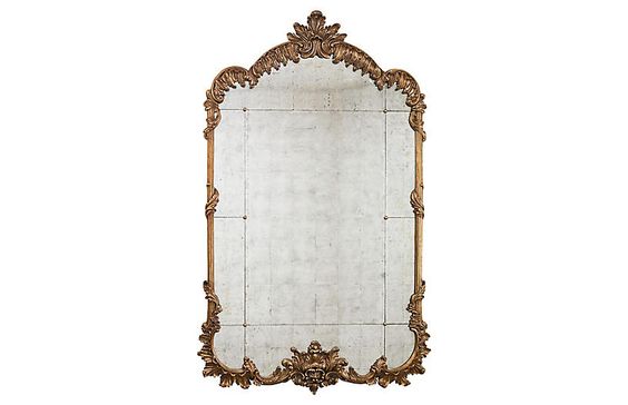 Moroccan Metal Framed Rectangular Mirror - Handcrafted Artistic Design