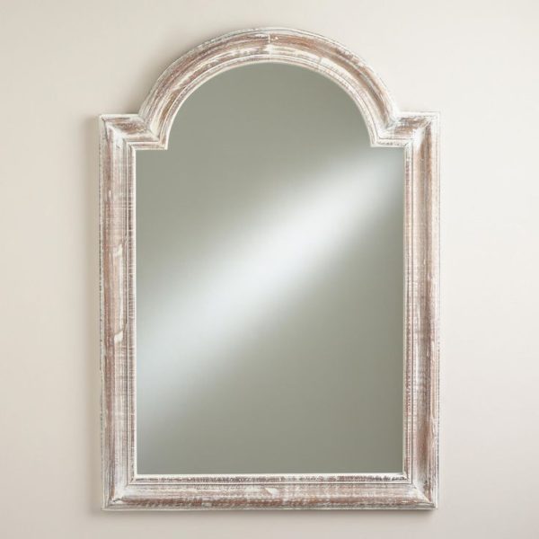 Grey Metallic Moroccan-Inspired Hammered Iron Mirror