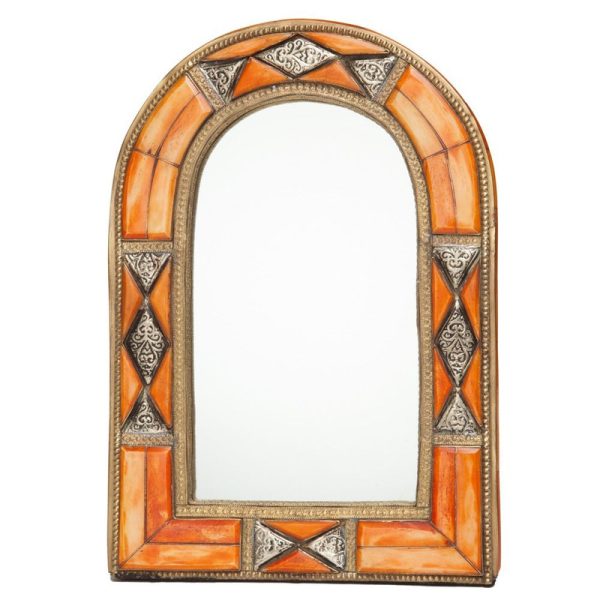 Moroccan Handcrafted Brass Engraved Mirror