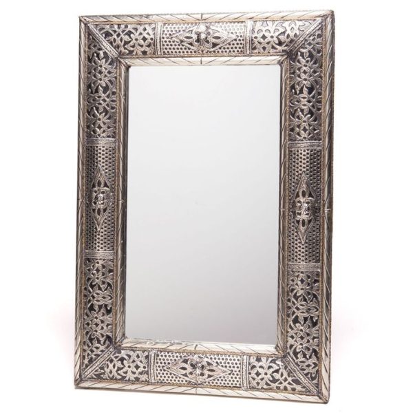 Moroccan Metal Mirror with Intricate Designs | Handmade & Stylish