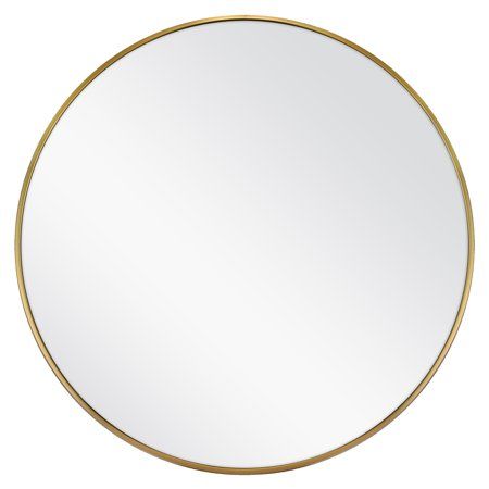 Luxurious Gold Round-Framed Moroccan Mirror | Customizable Dimensions & Easy to Hang