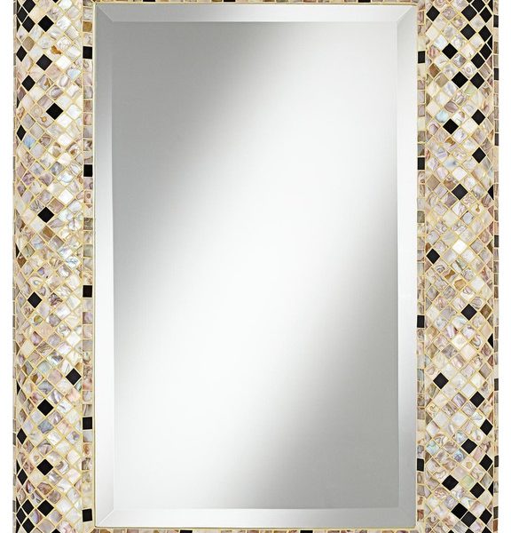 Moroccan Mosaic Mirror with Tile Inlays - Handmade Unique Design