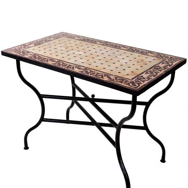 Mosaic Moroccan Tile Table - Handcrafted Zellige Design