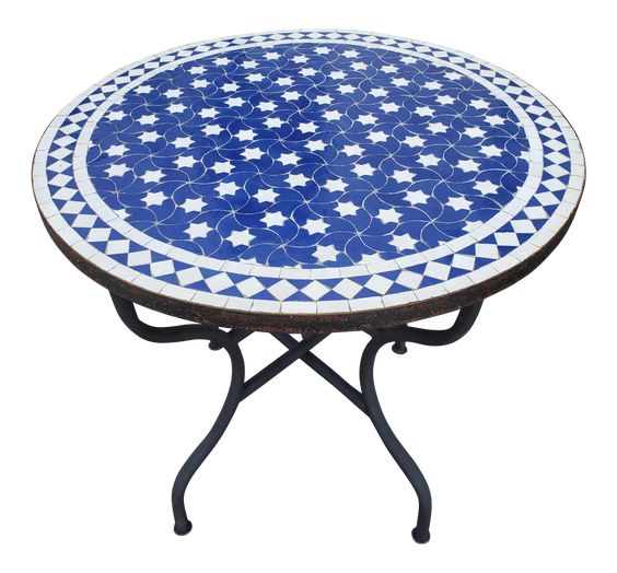 Moroccan Mosaic Table | Handcrafted Indoor/Outdoor Design