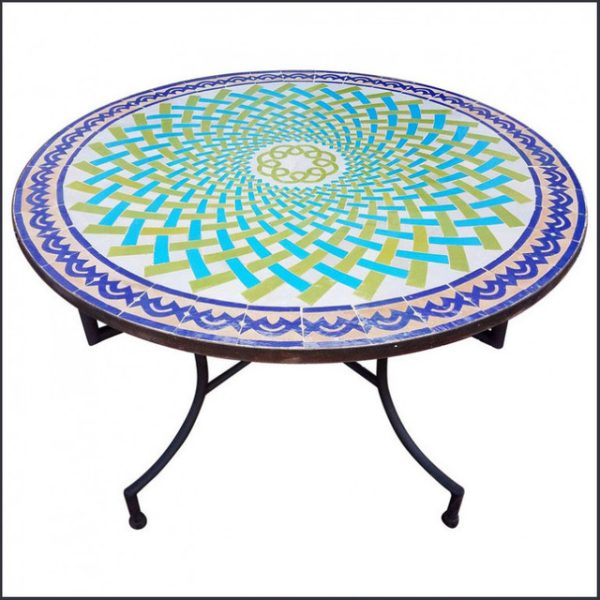 Handmade Moroccan Mosaic Table - Vibrant Colors and Superior Craftsmanship