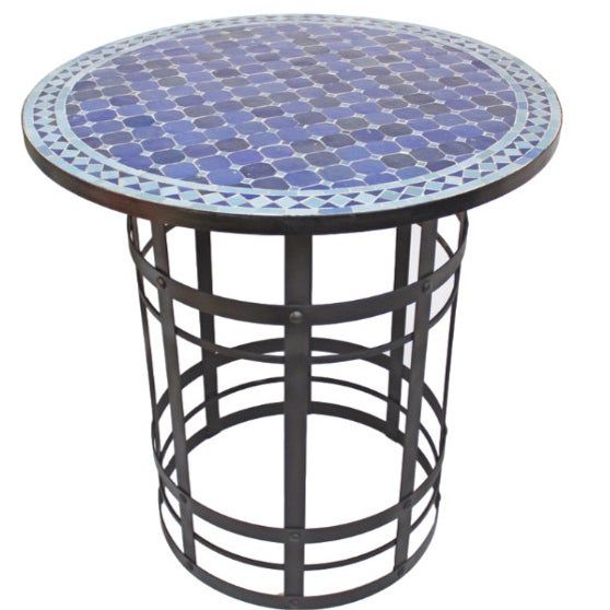Handmade Mosaic Table from Fez, Morocco - Authentic Moroccan Craftsmanship
